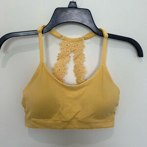 Cute Yellow Bralette Size Medium